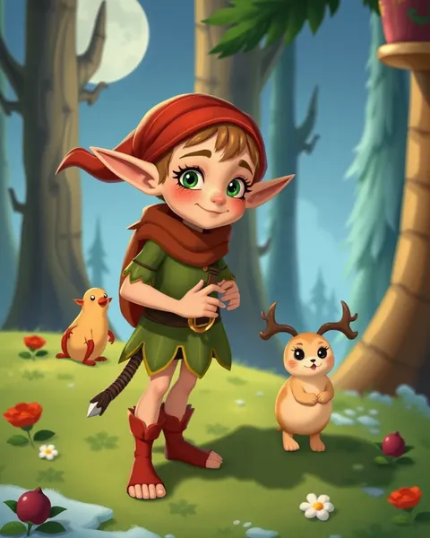 Colorful Cartoon Elves Images for Fantasy Art