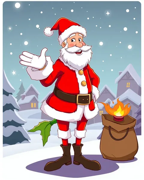 Colorful Cartoon Mrs. Claus Pictures for Kids