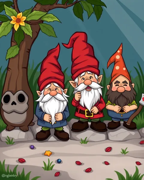 Colorful Cartoon Pictures of Gnomes Revealed