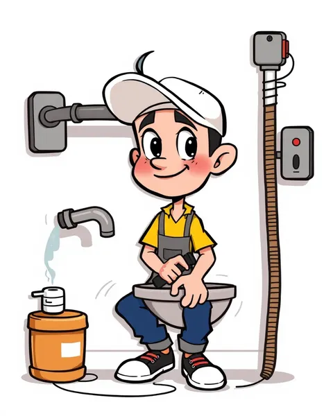 Colorful Cartoon Plumbing Images Depict Waterworld Fantasies