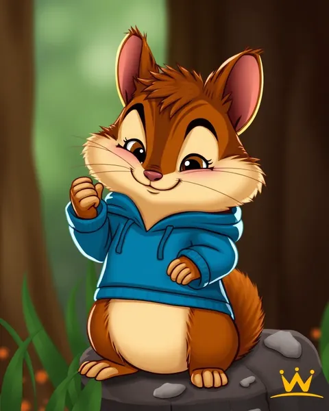 Colorful Chipmunk Cartoon Images for Animation