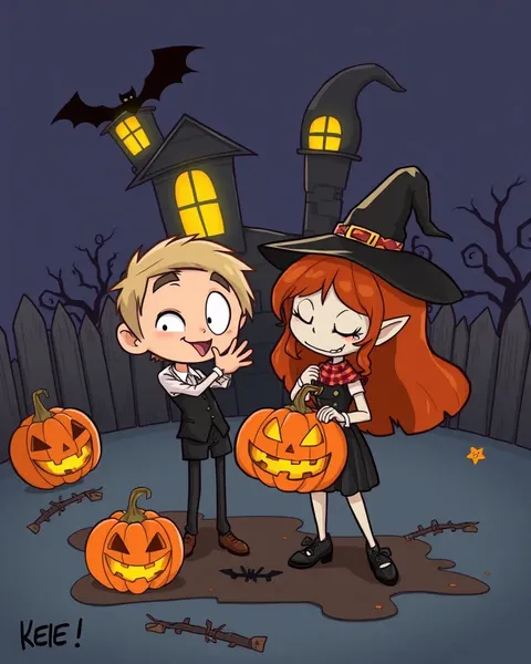 Colorful Halloween Cartoon Picture Gallery