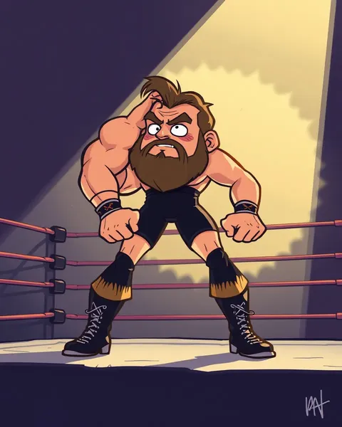 Colorful Wrestling Cartoon Pictures Gallery