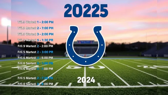 Colts 2025 Schedule: Get the Latest Colts Game Information