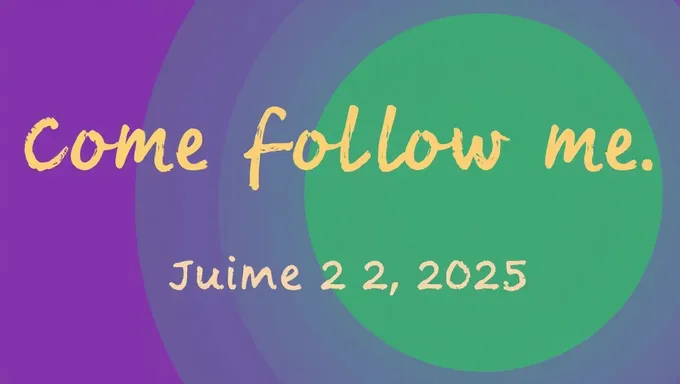 Come Join Me on June 2 2025