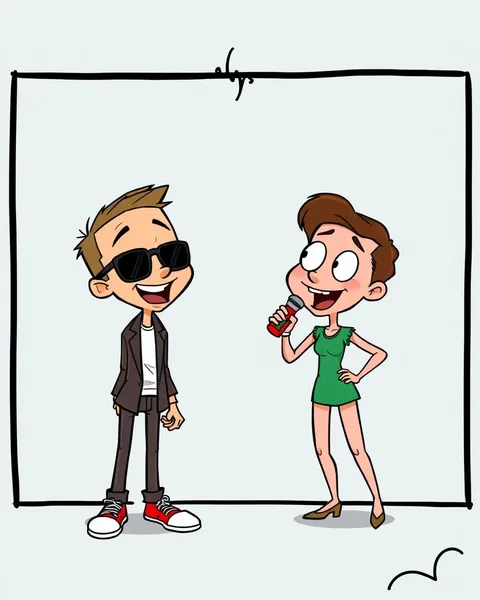 Comedian Cartoon Images Use Satire and Irony