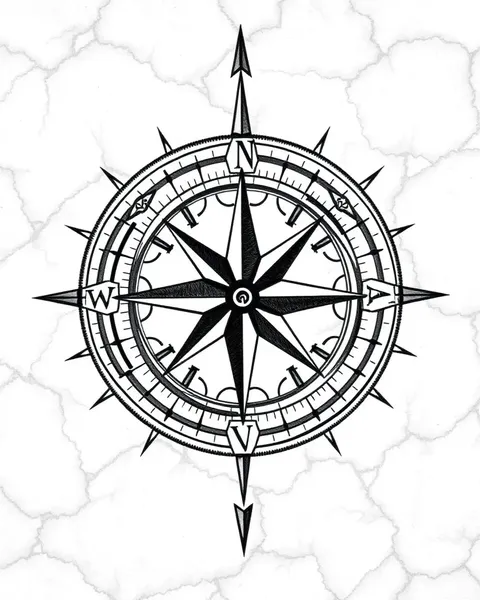 Compass Designs for Tattoos with Meaning