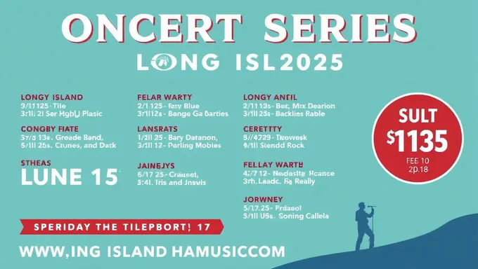 Concert Series Long Island 2025 Announced for Next Year