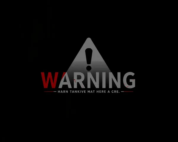 Content Warning Logo PNG Icon Image Design