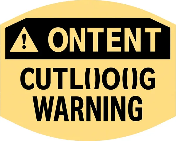 Content Warning Logo PNG Image Icon Format