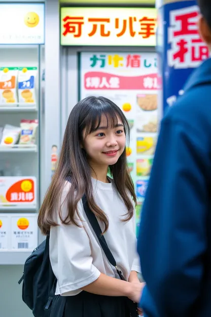 Convenience Store Encounter for High School Girl