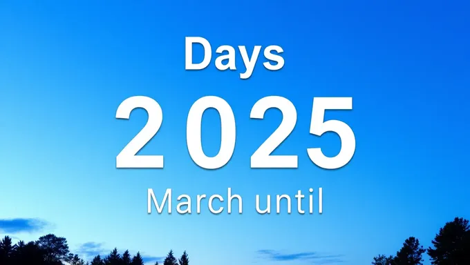 Countdown Days until March 29 2025