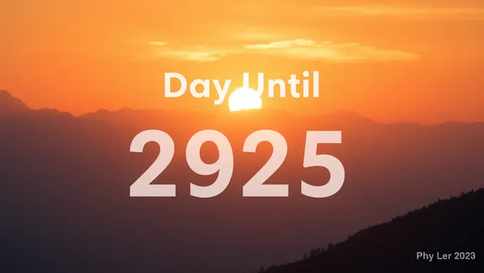 Countdown to 2025: A Journey of Progress