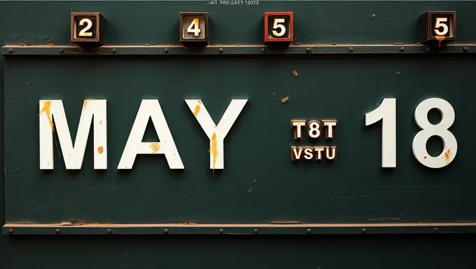 Countdown to May 18, 2025: Days Remaining