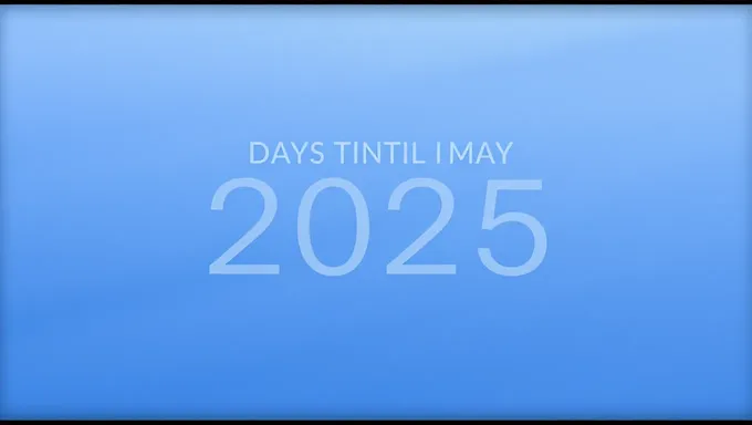 Countdown to May 25 2025 Reaches Critical Point