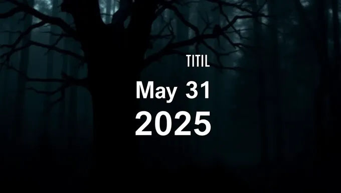 Countdown to May 31 2025 Begins Now