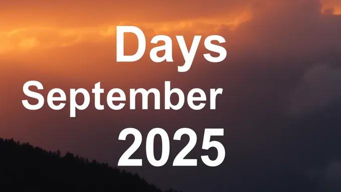 Countdown to September 20, 2025 in Days