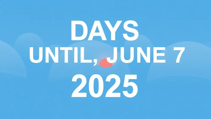 Countdown: June 7, 2025 in Days Away