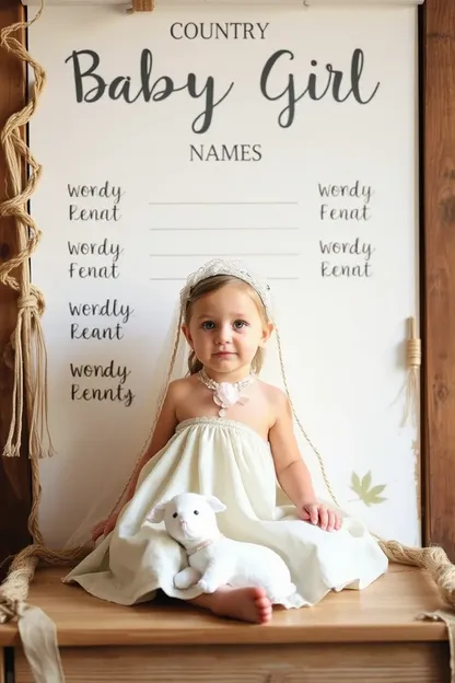 Country Baby Girl Names with Nature Inspiration