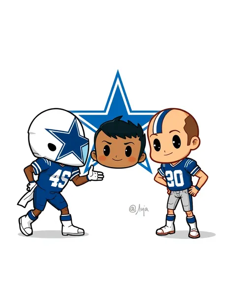 Cowboys Cartoon Images in Dallas Theme