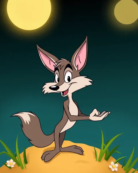 Coyote Cartoon Images: Playful Illustrations Abound