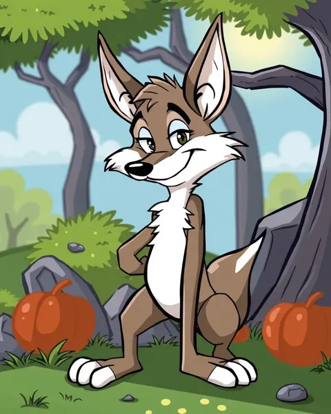 Coyote Cartoon Images: Vibrant Digital Masterpieces