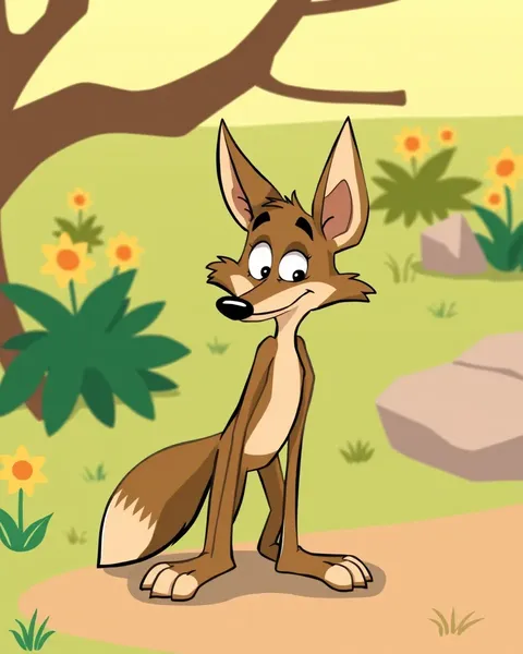 Coyote Images Cartoon with Animated Character Images