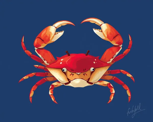 Crab PNG File Extension and Image Explanation Provided