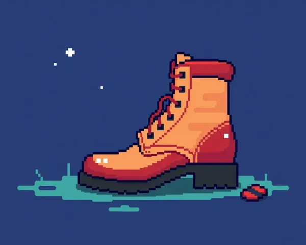 Creating Boot Pixel Art Png