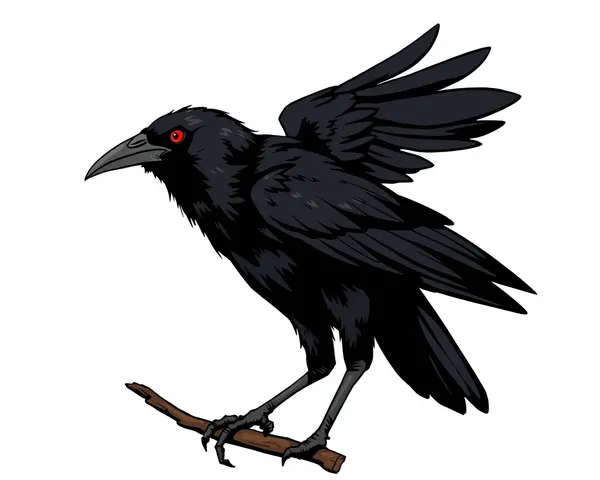 Crow Drawings PNG Artwork Collection