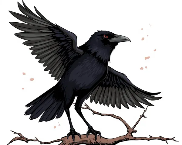 Crow Drawings PNG Artwork Gallery