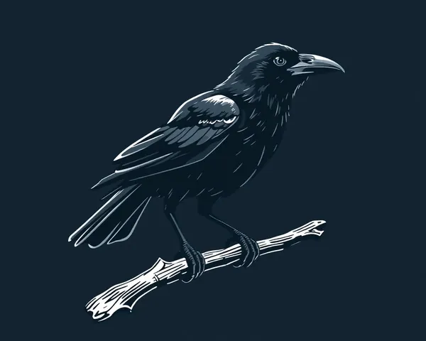 Crow Drawings PNG File Collection