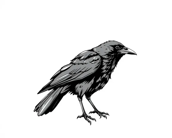 Crow Drawings PNG Images Online