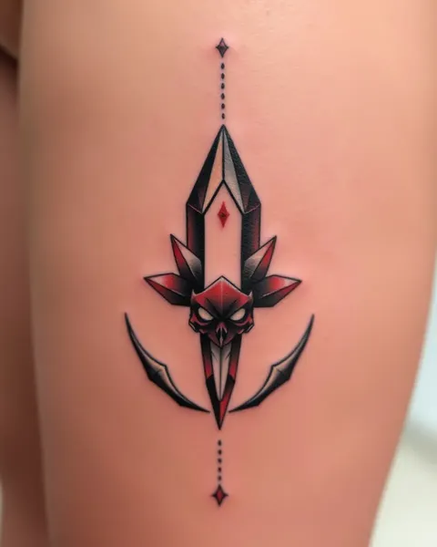 Crystal Tattoo Design: Permanent Body Artwork