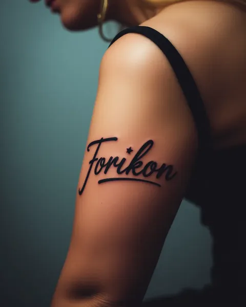 Cursive Font Tattoo Designs for Men with Style