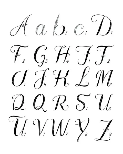 Cursive Letters Tattoo Fonts for Unique Designs