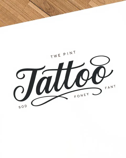 Cursive Tattoo Font: Customizable Cursive Writing for Body Art