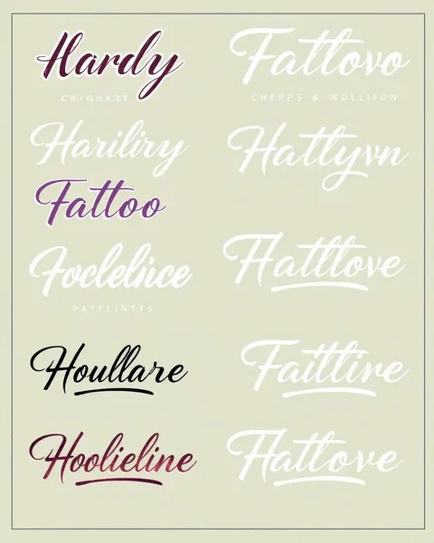 Cursive Tattoo Fonts: Beautiful Handwritten Scripts for Tattoos