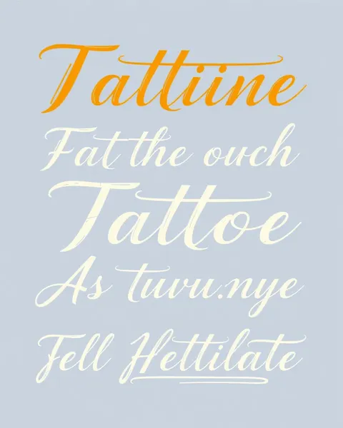 Cursive Tattoo Fonts: Whimsical Writing Styles for Self-Expression