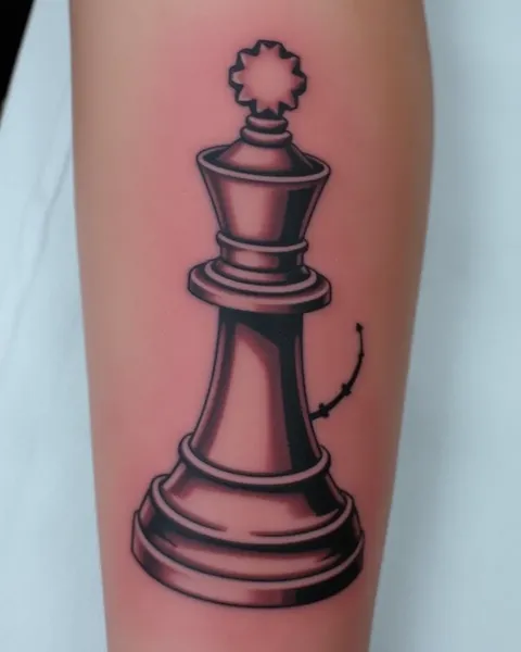 Custom Chess Piece Tattoo Artwork Ideas