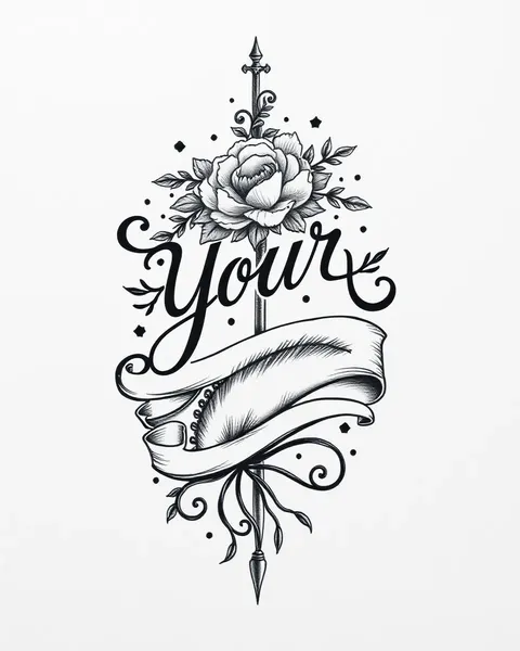 Custom Tattoo Design with Your Favorite Words