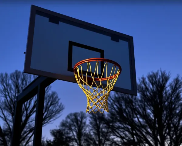 Customizable Basketball Hoop PNG Design