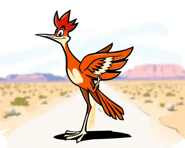 Customizable Road Runner Icon PNG Design