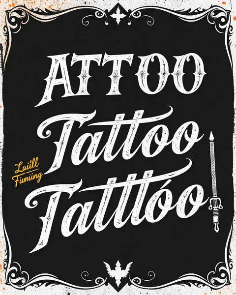 Customizable Tattoo Lettering Fonts for Unique Tattoos