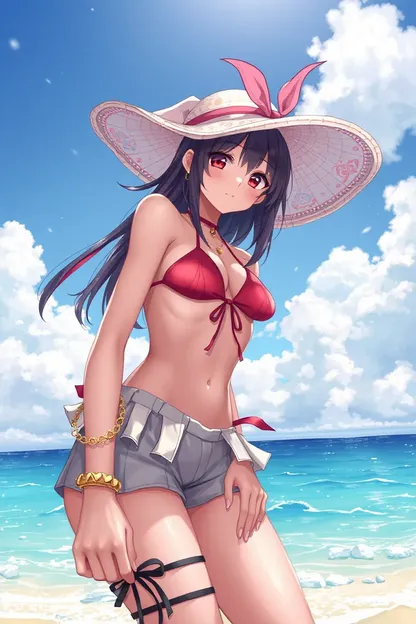 Cute AI Art Girl Bikini Style