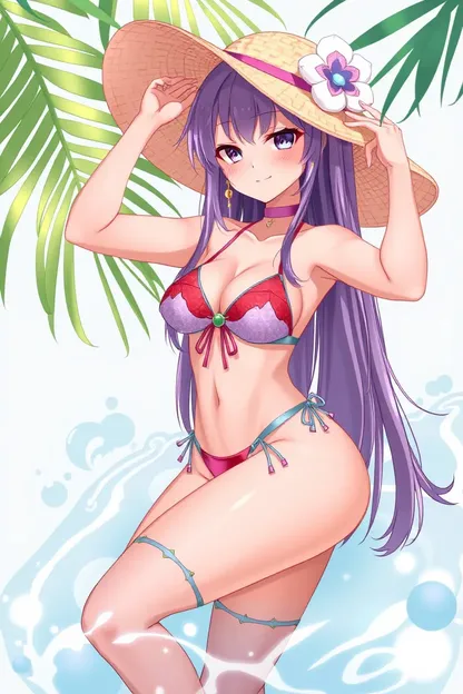 Cute AI Art Girl in Bikini