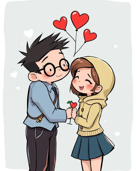 Cute Cartoon Pictures of Love and Happiness Abound