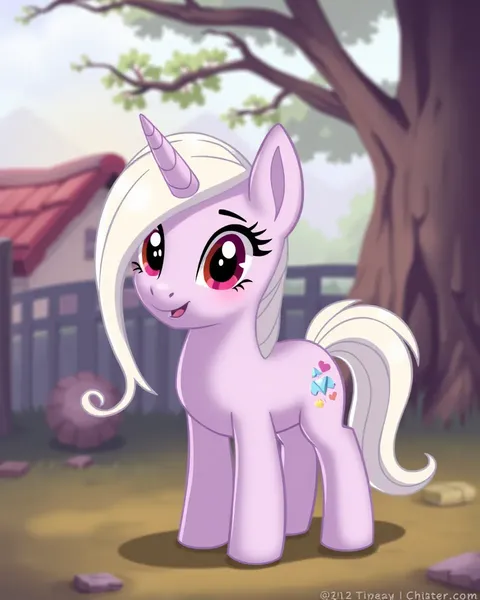 Cute Cartoon Pony Pictures for Children's Play