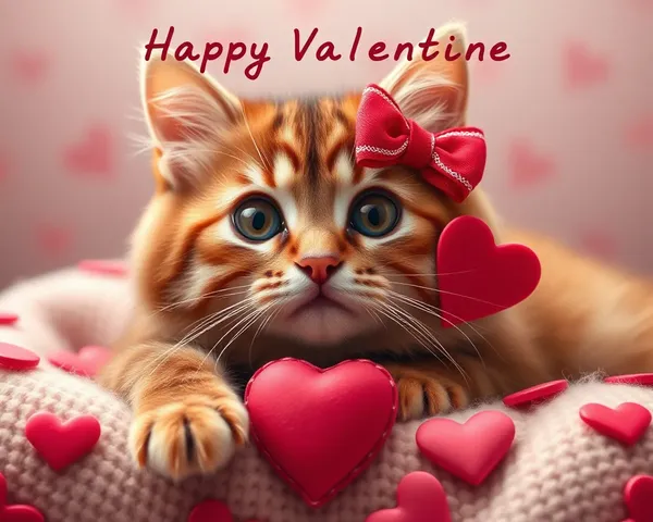 Cute Cat Valentine Images for Romantic Gift