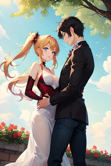 Cute Couple Anime Pictures in Heartwarming Moments